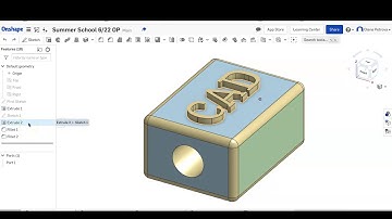 OnShape Tutorial: Text Tool Extrude