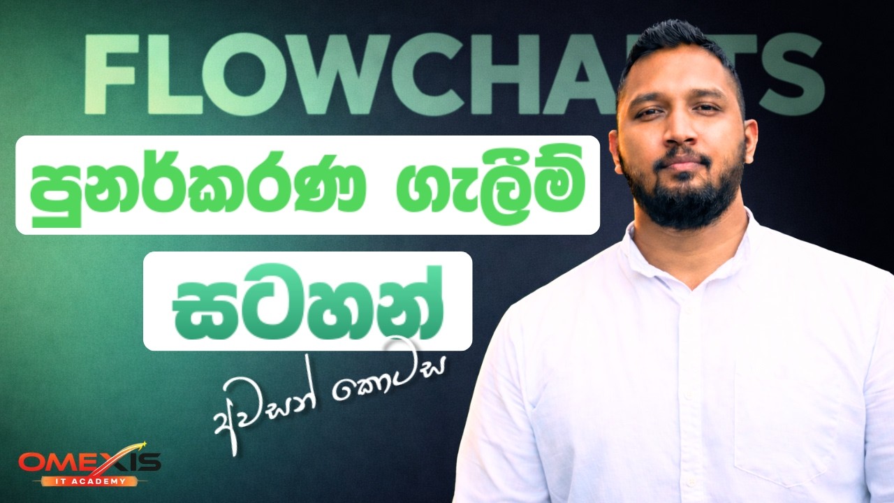 FLOWCHARTS - අන්තිම කොටස | අවශ්‍යම ටික විනාඩි 20 න්