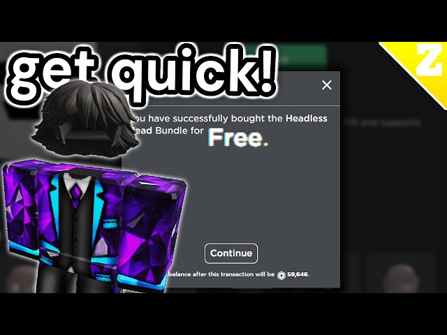 CapCut_How to get free headless in Roblox