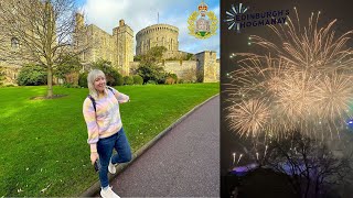 Our Last Days in the UK! CRAZY Hogmanay NYE in Scotland, Windsor Castle Guard Change & Coming Home!