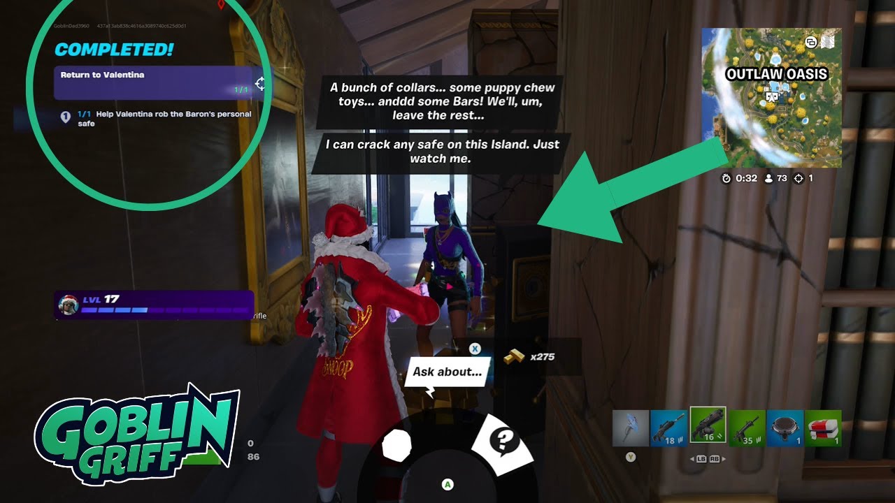 Help Valentina rob the Baron's personal safe | Fortnite