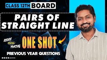PAIR OF STRAIGHT  ONE SHOT| Previous Year Questions | Maharashtra Boards HSC 2025 | GanitAnk#hsc2025