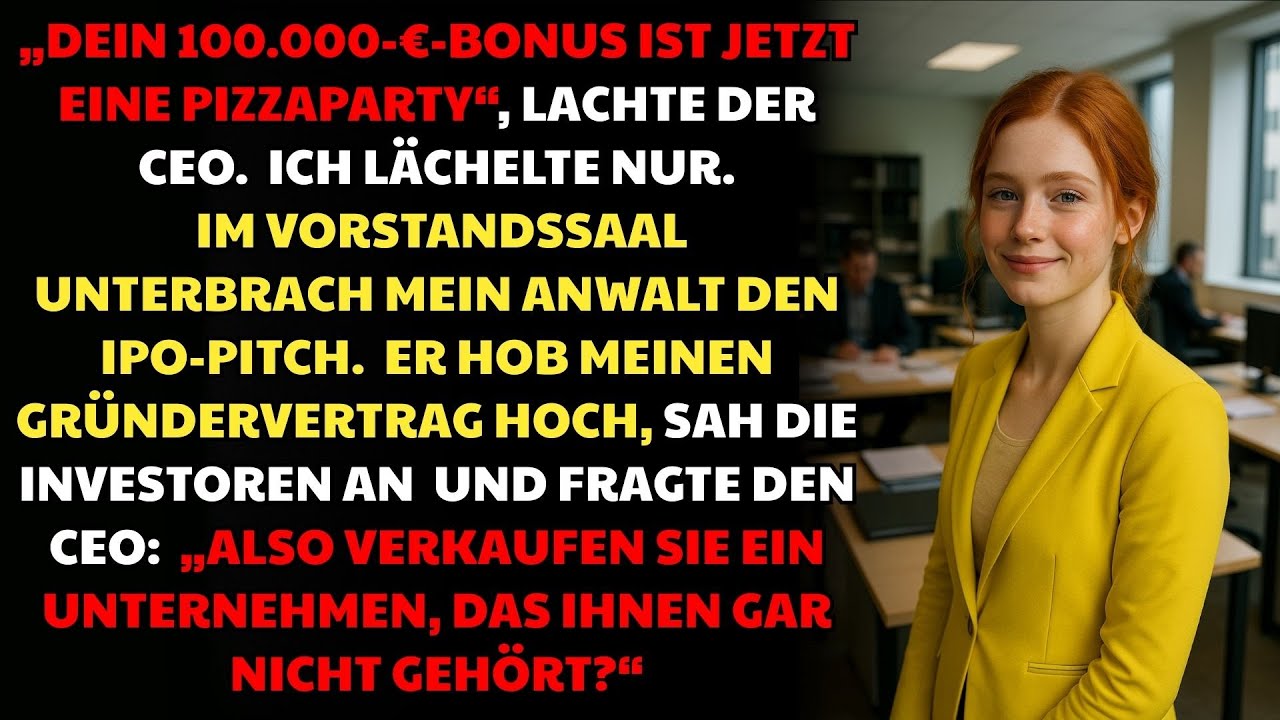 Der Ceo Lachte Über Meinen Bonus – Mein Anwalt Stoppten Seinen Börsengang | Corporate Chess
