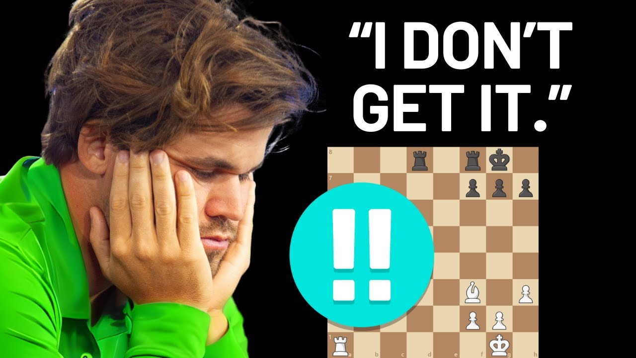 Carlsen's Unusual Double Sacrifice Baffles The Chess Commentators - YouTube