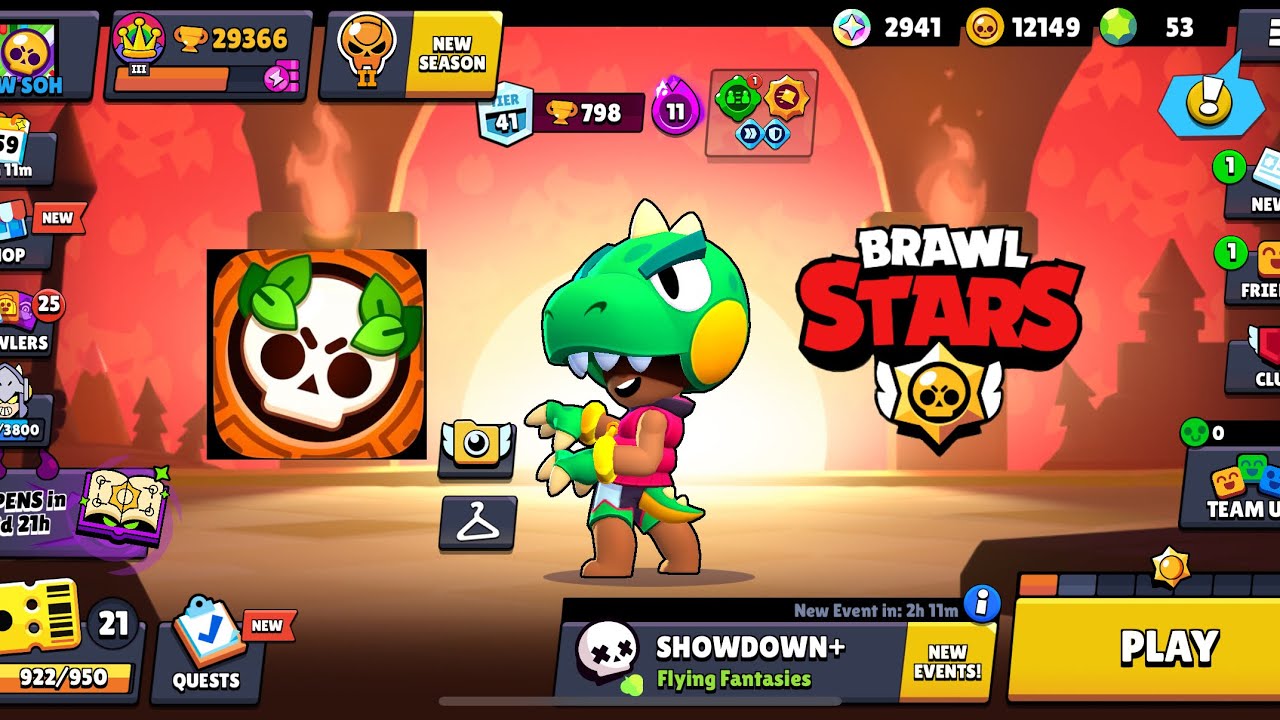 DINO LEON GAMEPLAY🔥Brawl Stars