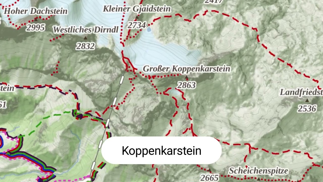Mapy.com: Detailed map with precise terrain and rock relief for the Alps and Central Europe