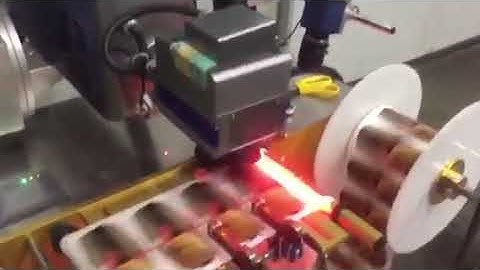 Industrial laser coding machine CO2 30W for label roll label stickers