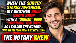 My Brother Used Dad’s Signature to Sell Our Workshop — The Notary Remembered Me