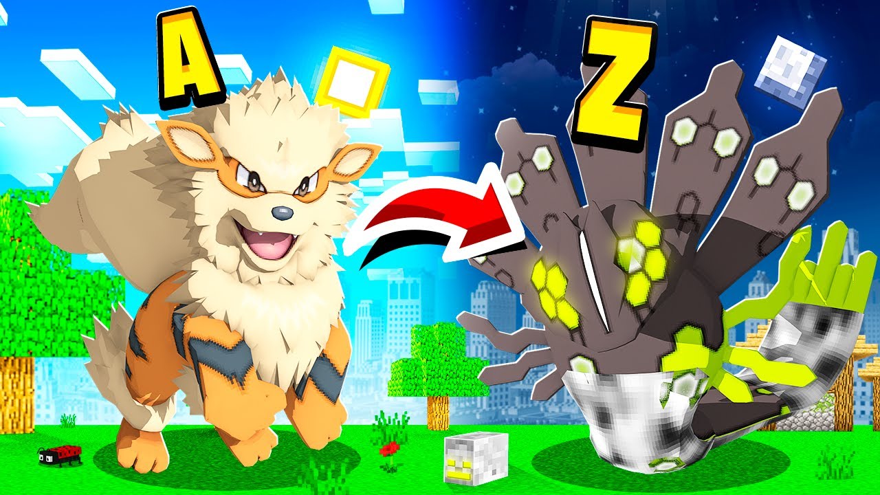 FIRST To CATCH The POKEMON ALPHABET In MINECRAFT WINS!