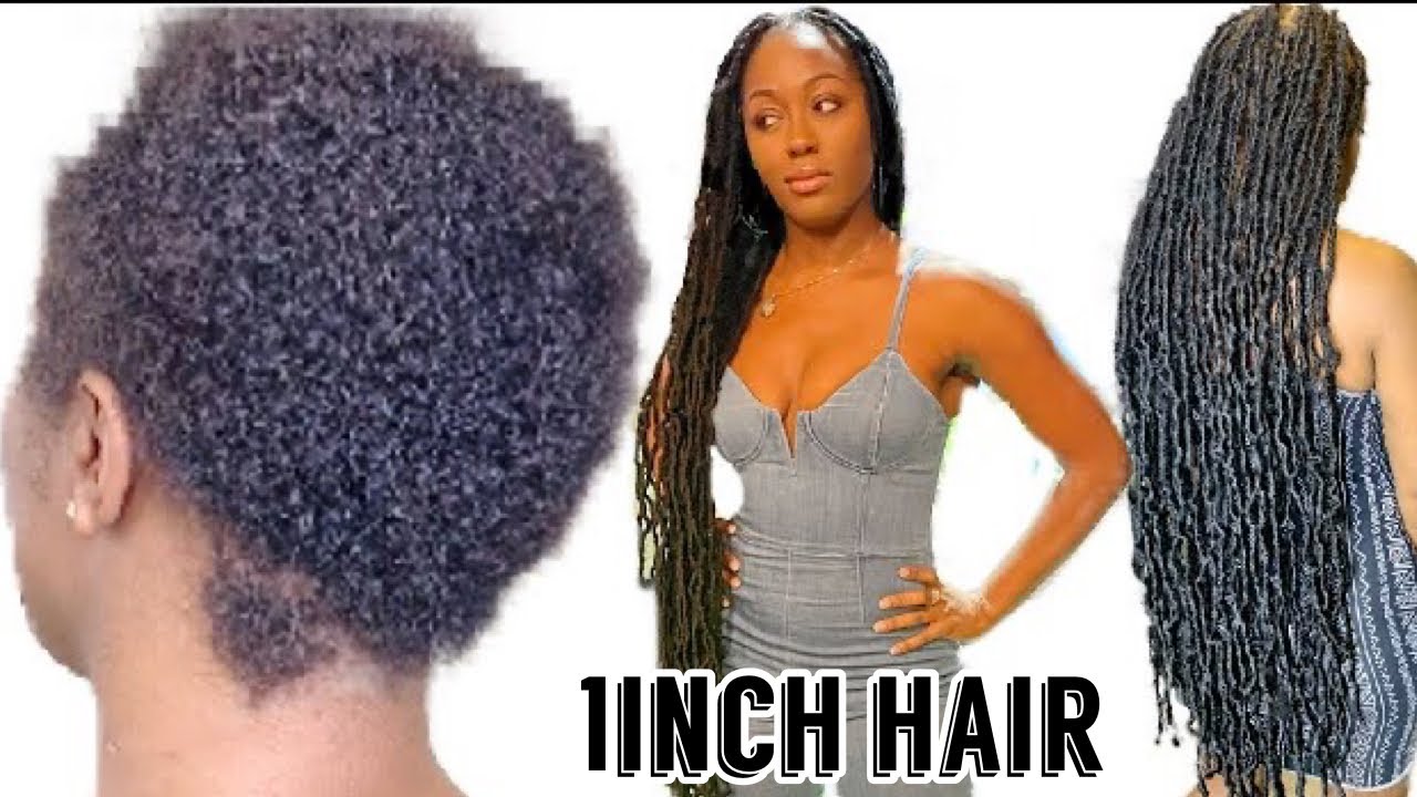 36" Soft Locs Tutorial | Distressed Soft Locs on VERY Short hair |