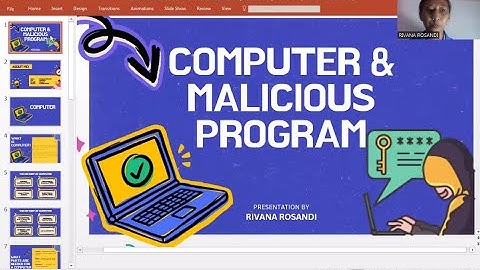 ENGLISH PRESENTATION - COMPUTER & MALICIOUS PROGRAM || RIVANA ROSANDI - 15230316 - 15.2A.11