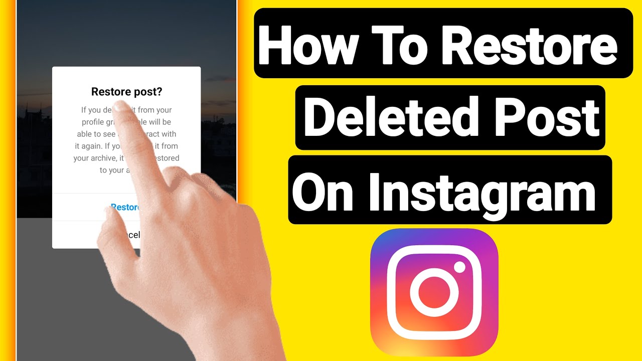 How To Restore Deleted Post On Instagram | Permanently Deleted Post ...