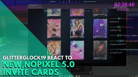GlitterGlock19 React to New Nopixel 5.0 Invite Cards | Nopixel