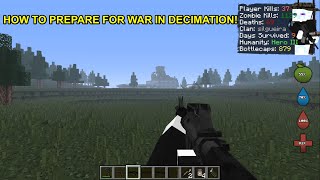 Decimation ! HOW TO PREPARE FOR A WAR! - Minecraft