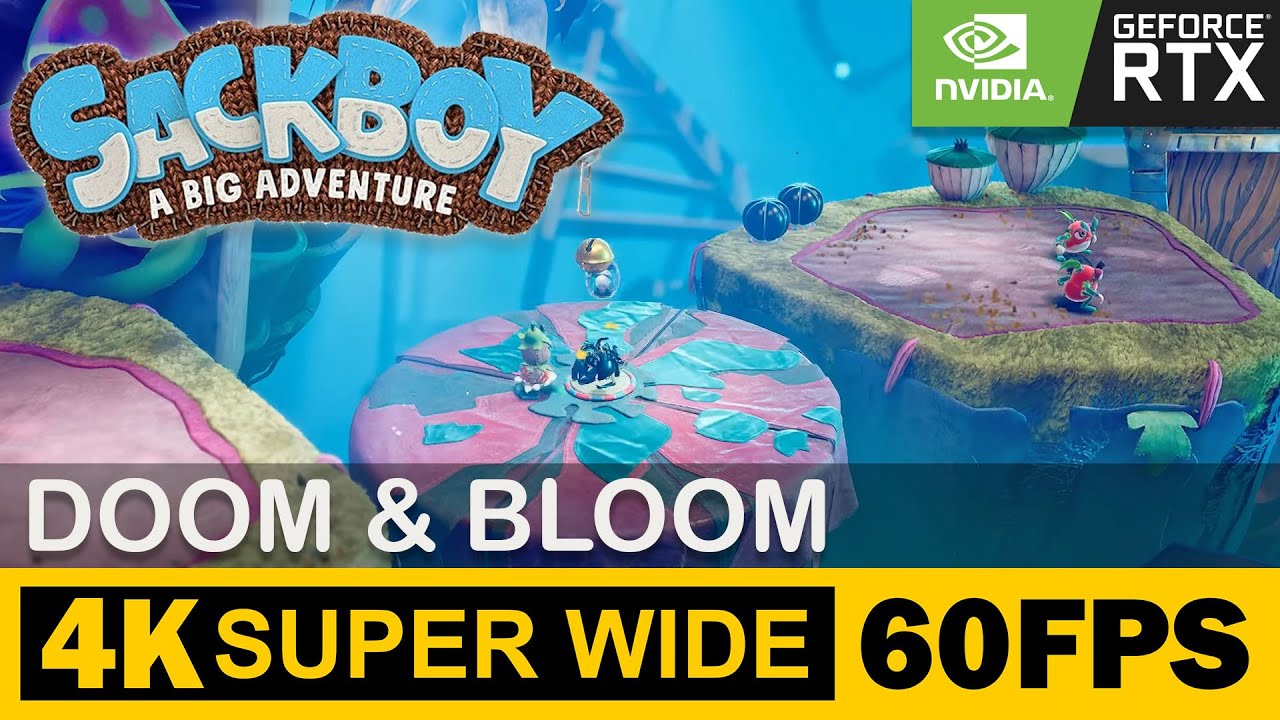 Doom & Bloom - Центр Крафтворлда, Sackboy: Большое Приключение, Прохождение, Игровой процесс, 4K