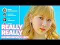 Cherry Bullet - Really Really (Line Distribution   Lyrics Color Coded) PATREON REQUESTED