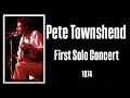 Pete Townshend - If I Were a Carpenter | Live in London - 14th April 1974 | First Solo Concert