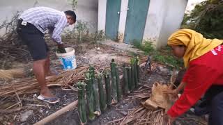 ข้าวหลาม​ [ข้าวหลาม] Sticky rice in​ bamboo