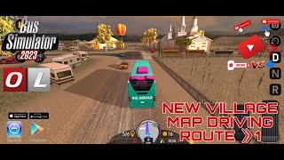 BUS SIMULATOR 2023 》 NEW VILLAGE MAP DRIVING ROUTE = 1 WALKTHROUGH GAMEPLAY screenshot 1