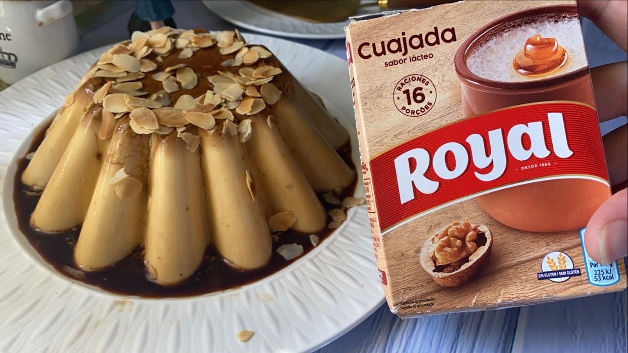 فلان كواخادا باللوز للضيافه والمناسبات سهله ولذيذه flan cuajada royal