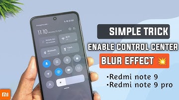 Simple Trick to Enable Control Center Blur Effect After Update - NO ROOT