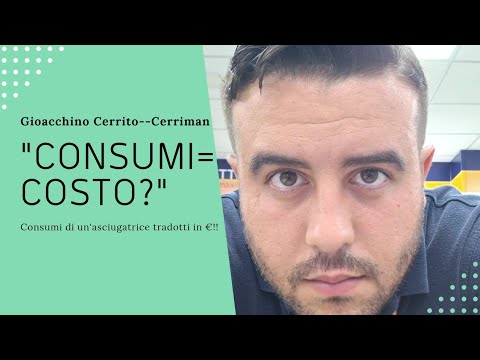 Consumo di un'asciugatrice