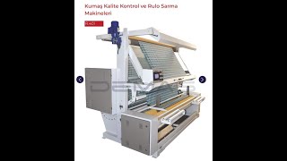 R.401 Model Kumaş Kali̇te Kontrol Rulo Sarma Maki̇nesi̇