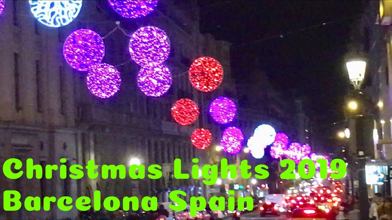 Christmas Lights in Barcelona Luces de Navidad España Llums de