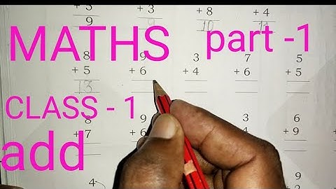 CLASS -1 #MATHS #ADD#part -1
