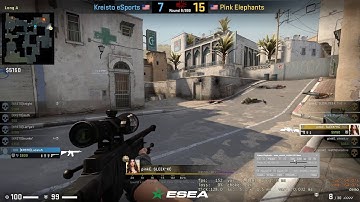 CS:GO No Registry with AWP in a ESEA Match