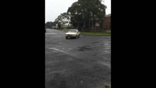 Drifting the new paddock Basher.