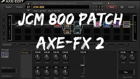 Axe-Fx2 Patch - JCM 800 (FW Q 5.03) - Andrea Maccianti