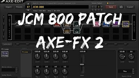 Axe-Fx2 Patch - JCM 800 (FW Q 5.03) - Andrea Maccianti