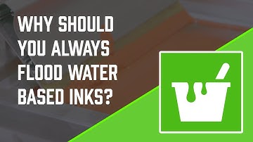 Why You Should Flood Your Screen After Every Print when Using Water Based Inks