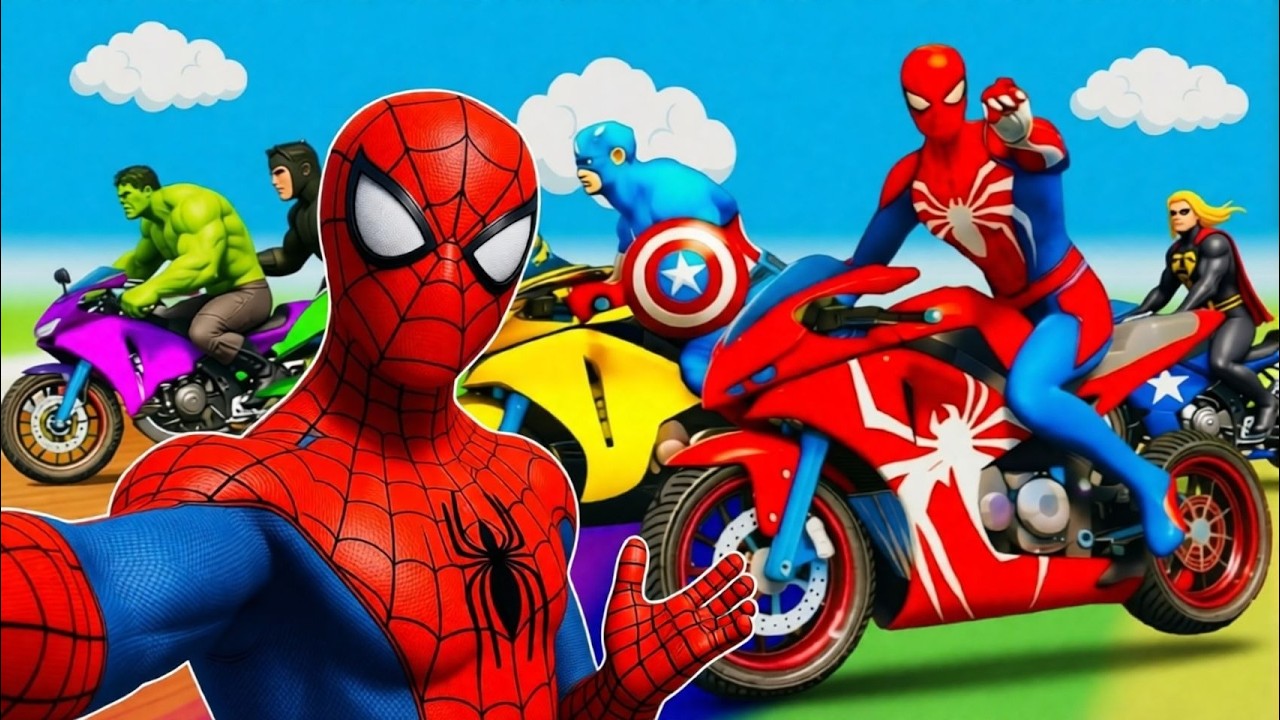 الرجل العنكبوت انقاذ باتمان Spider-Man Rescue batman vs iron man vs venom funny Game GTA 5 superhero