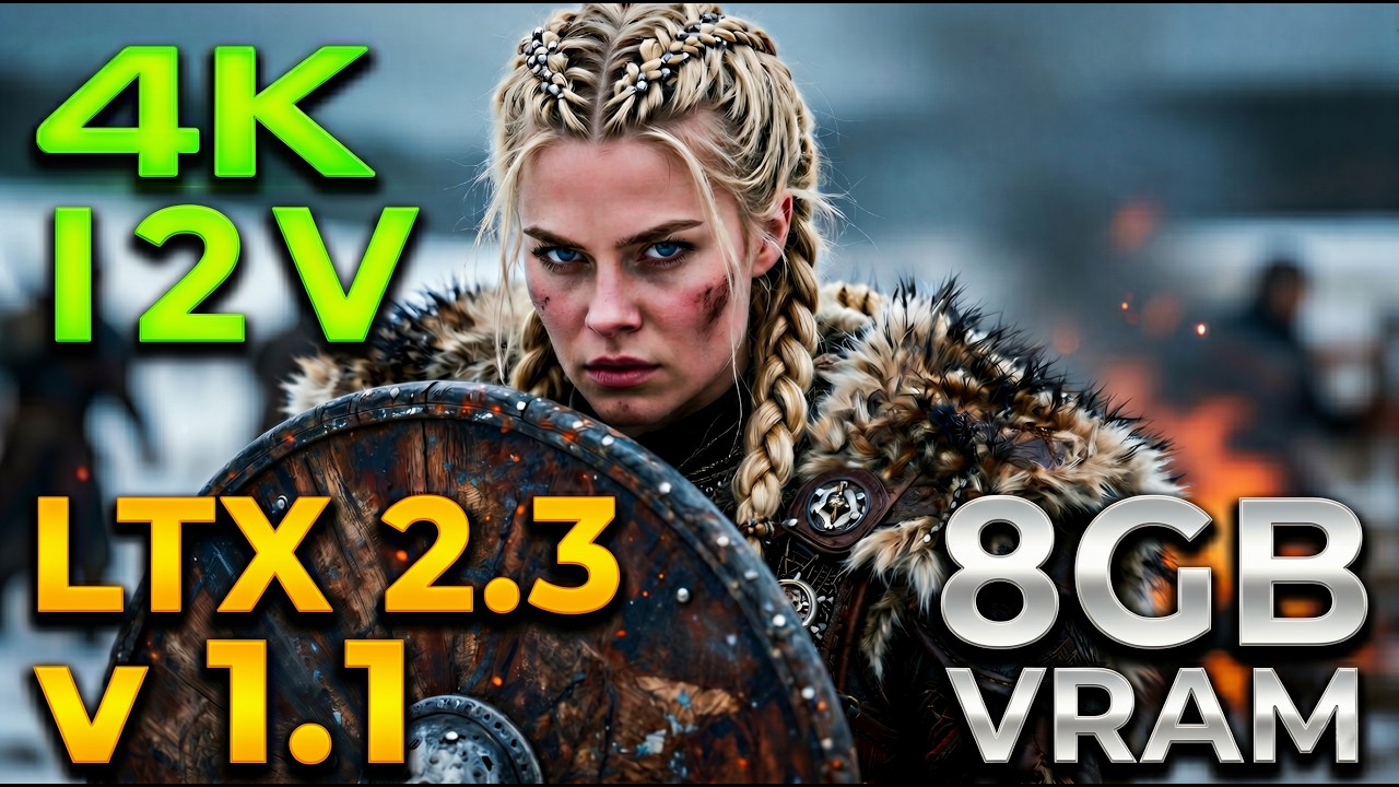 LTX 2.3 v1.1: 4K Image to Video + LoRAs! (Free 8GB VRAM Workflow) - YouTube