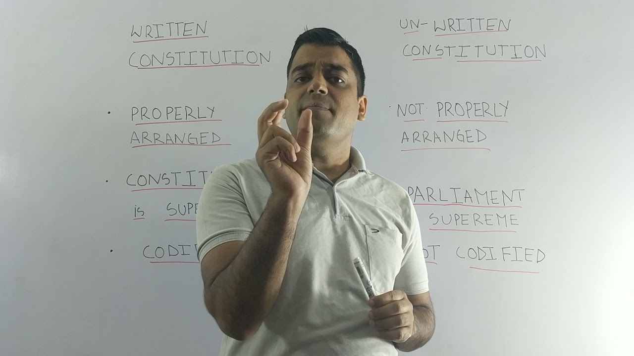 Written And Unwritten Constitution Difference