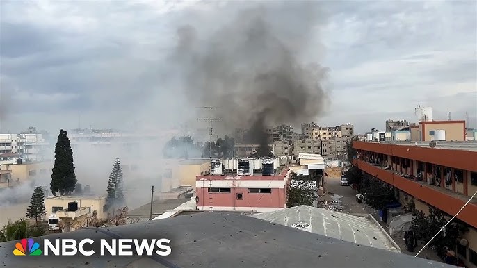 Video Shows Khan Younis Hospital Compound Coming Under Fire