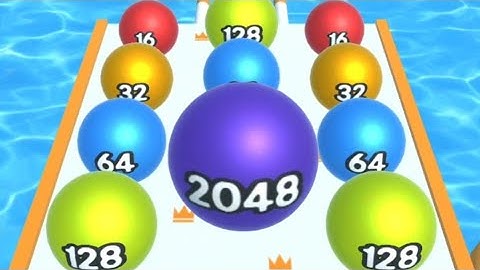 2048 Runner Ball  ( Level  200 ) - iOS Android all levels mobile gameplay👌👍😎 walkthrough