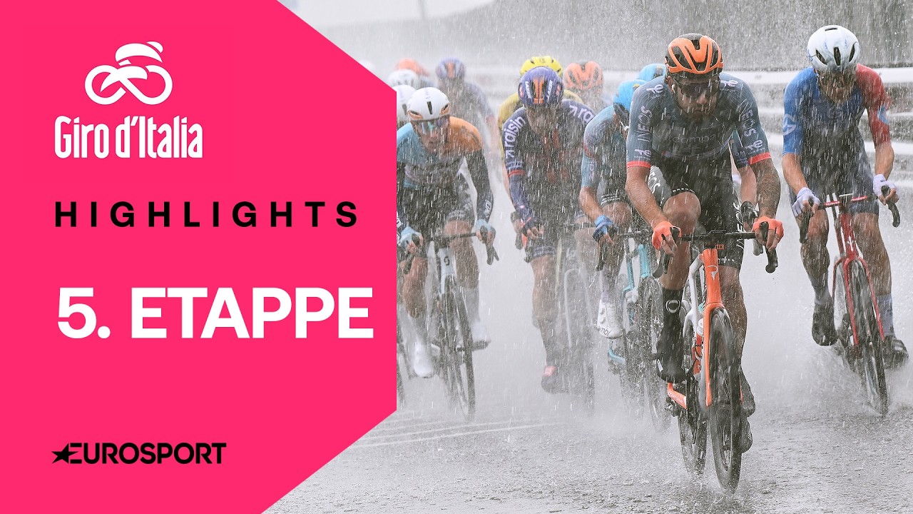 Comeback-Sieg bei Regen-Drama | Highlights deutsch | 5. Etappe | Giro d'Italia