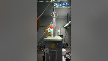 Automatic 3 layers non woven inside ear loop mask making machine medical virus maker line