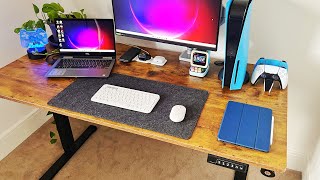 ERGear Standing Desk Assembly & Review + Home Office Desk Setup Tour