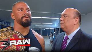 Paul Heyman Picks Oba Femi Bron Breakker Snaps on Raw!