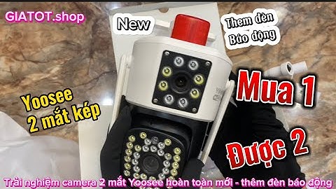 GIATOT.shop I GIÁ TỐT I Camea yoosee ngoài trời 2 mắt kép thế hệ mới - thêm đèn báo động
