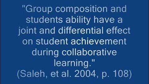 Ability Grouping in the Classroom