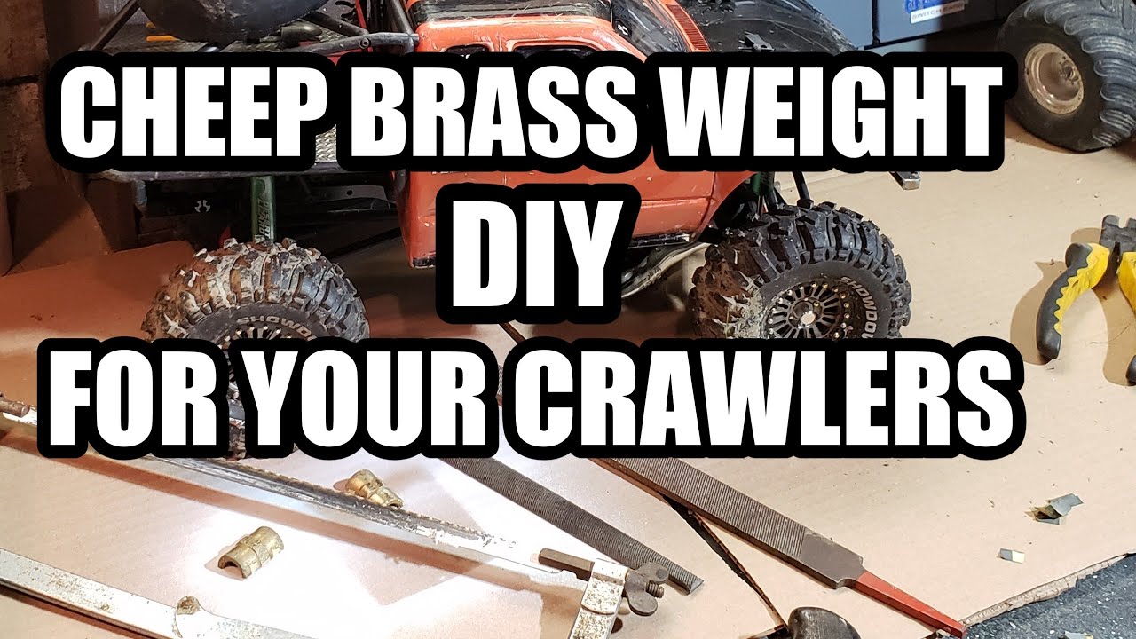 Cheep DIY brass crawler weight 