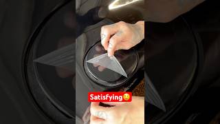 Oxidized Fuel Door 3 Min Fix #diy #girlmechanic #bentley #projectcar #cargirl #wrap #mechaniclife
