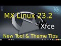 Mx linux 232  new xfce  new folder tool  theme tips