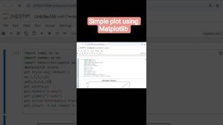 matplotlib simple plot #matplotlib #matplotliblibrary #pythonprogramming #coding #python #bca #mca