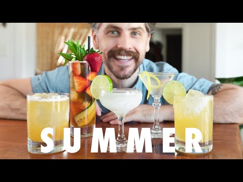 5 Summer Cocktails In 5 Minutes | Quick, Easy, Refreshing!